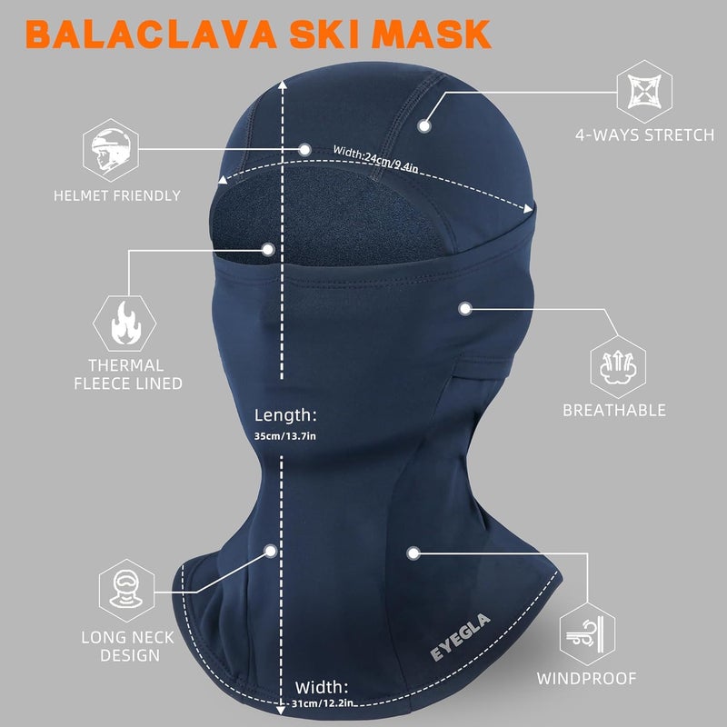 Eyegla Balaclava Ski Mask for Men Cold Weather,Winter Thermal Face Mask Women for Snowboarding Motorcycle Cycling - Image 3